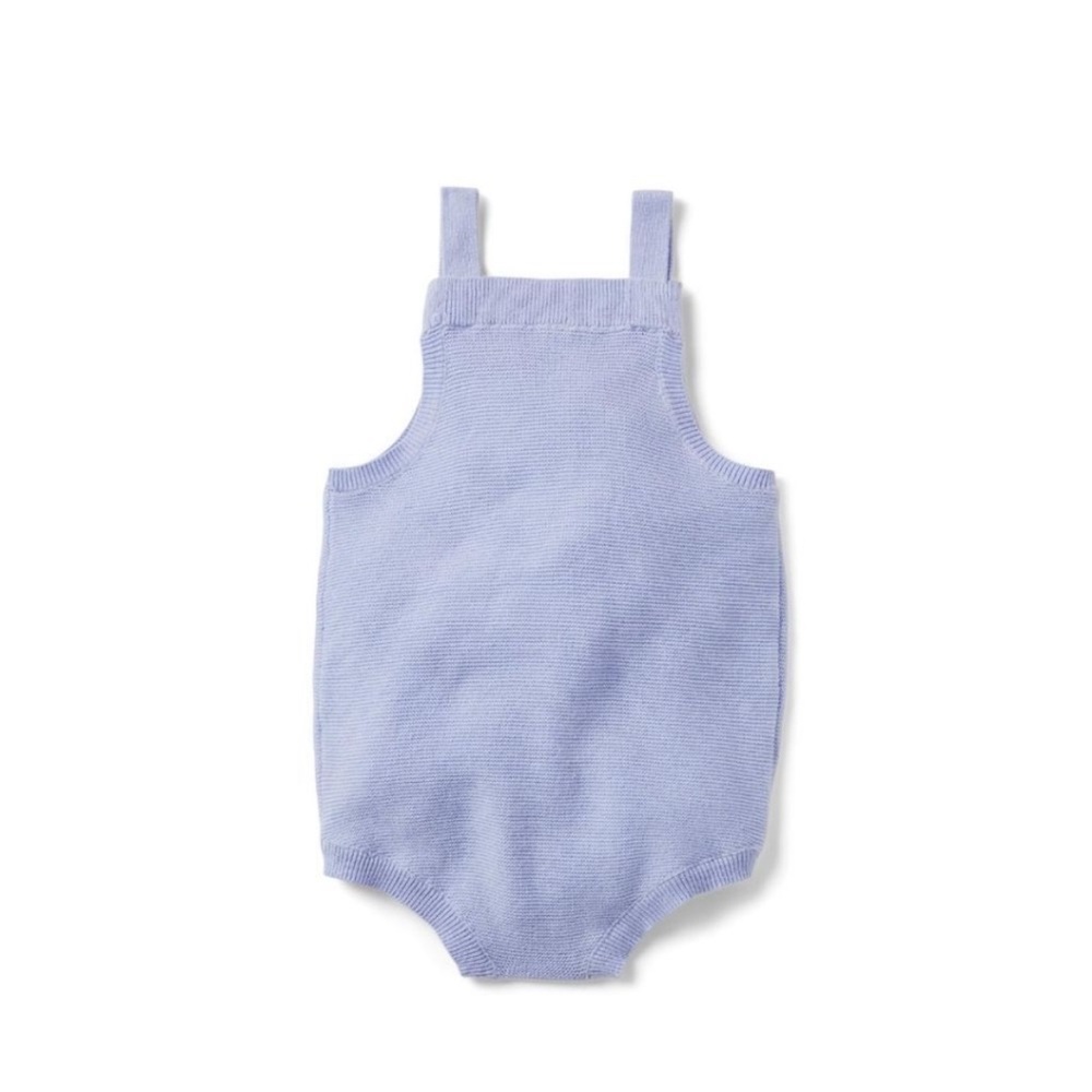 Purple knit romper NWT